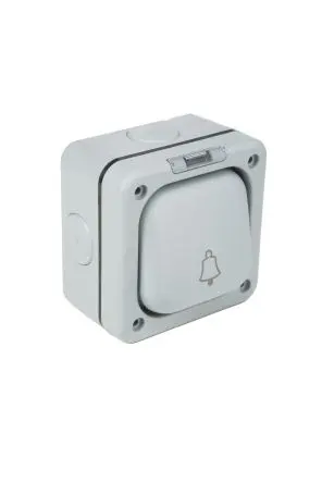 Produktfoto 1 von MK Electric Masterseal Drucktaster Lichtschalter 1-teilig, 1-polig, 2 Wege Grau IP65 10A, Polycarbonat