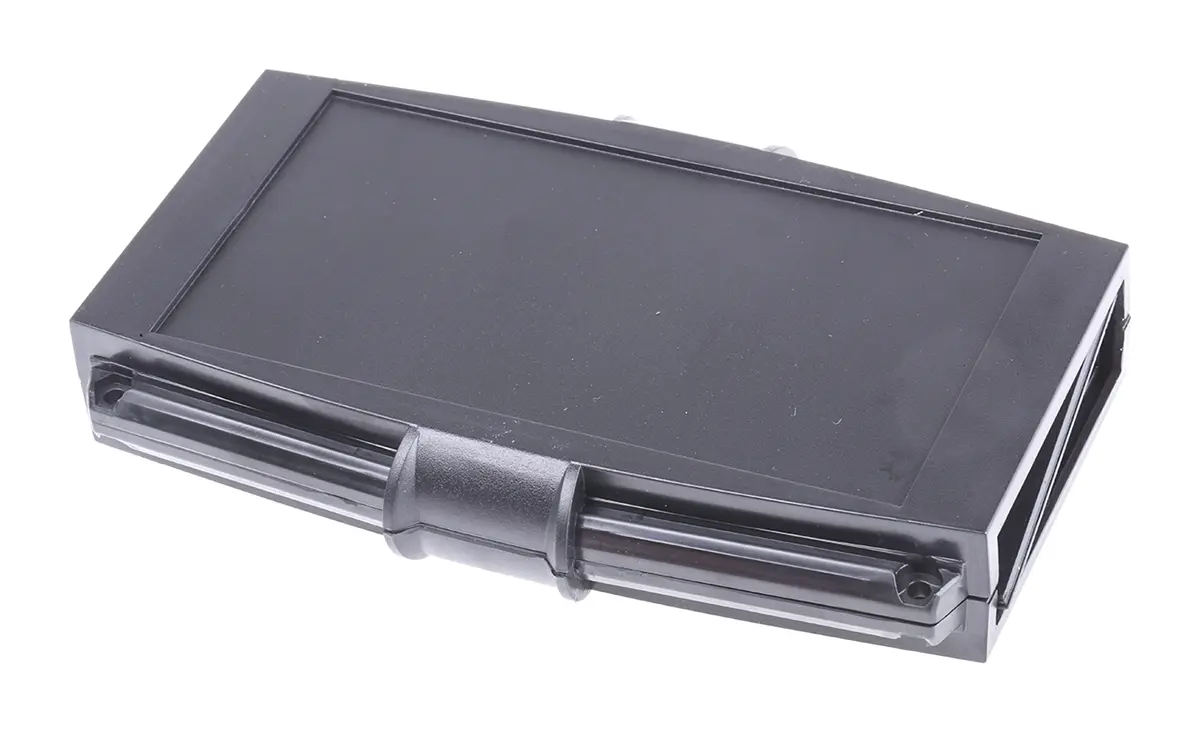 Produktfoto 1 von CAMDENBOSS Tragbares Gehäuse, ABS, 95 mm Eingebautes Batteriefach, 145 mm, H. 25 mm, Schwarz, IP65, IP54