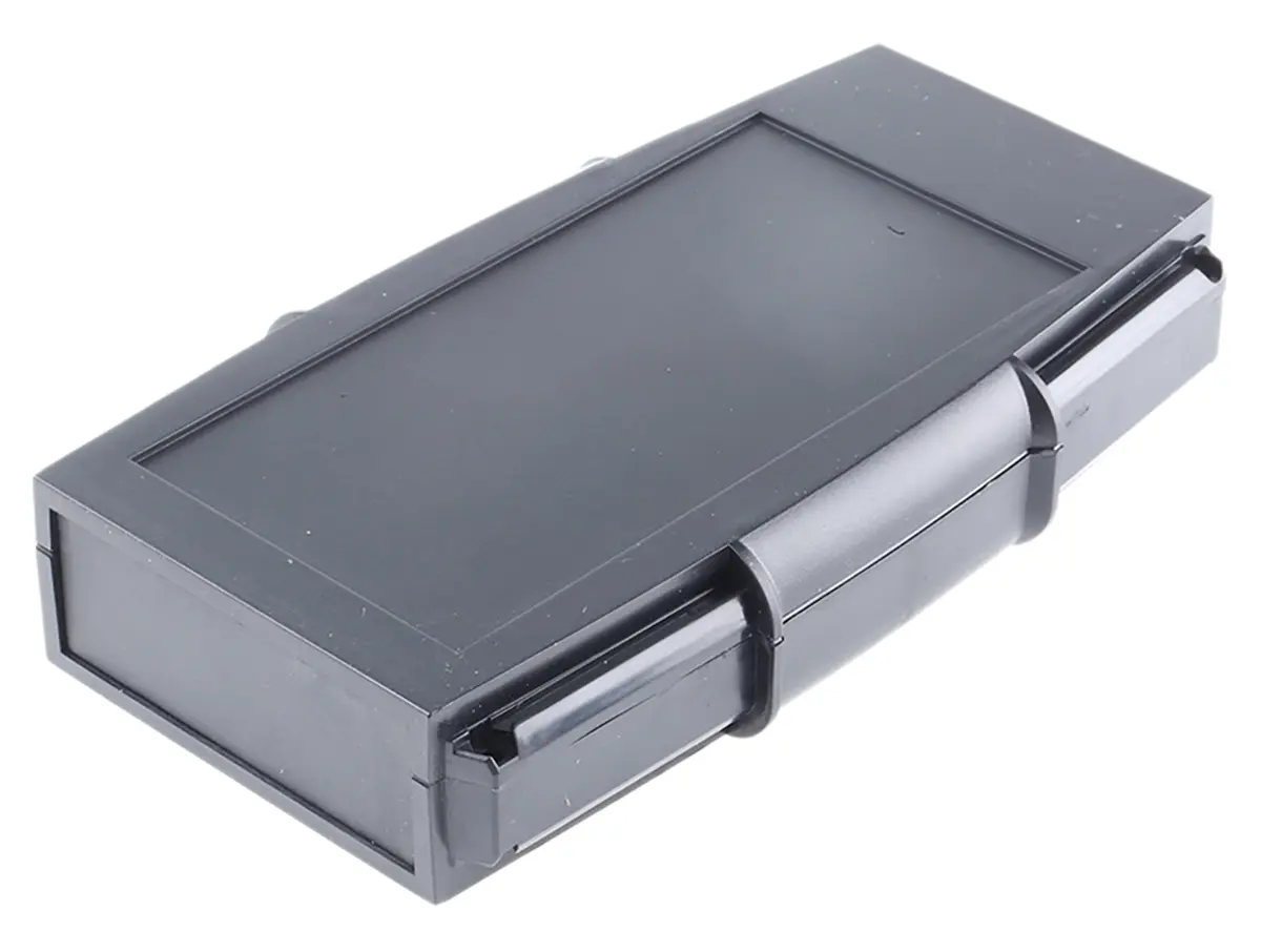 Produktfoto 1 von CAMDENBOSS Tragbares Gehäuse, ABS, 110 mm Eingebautes Batteriefach, 185 mm, H. 35 mm, Schwarz, IP54, IP65