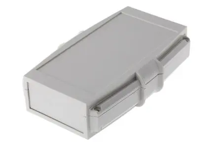 Produktfoto 1 von CAMDENBOSS Tragbares Gehäuse, ABS, 95 mm Eingebautes Batteriefach, 145 mm, H. 35 mm, Grau, IP65, IP54