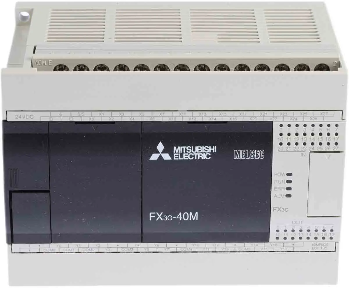 Produktfoto 1 von Mitsubishi FX3G Logikmodul, 24 Eing. Relais Ausg.Typ Senke, Quelle Eing.Typ 12 → 24 V dc