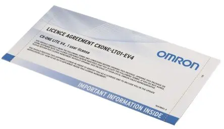 Produktfoto 1 von Omron CX-One PLC-Programmiersoftware PLC-Programmiersoftware für CP1E Series, CP1L Series