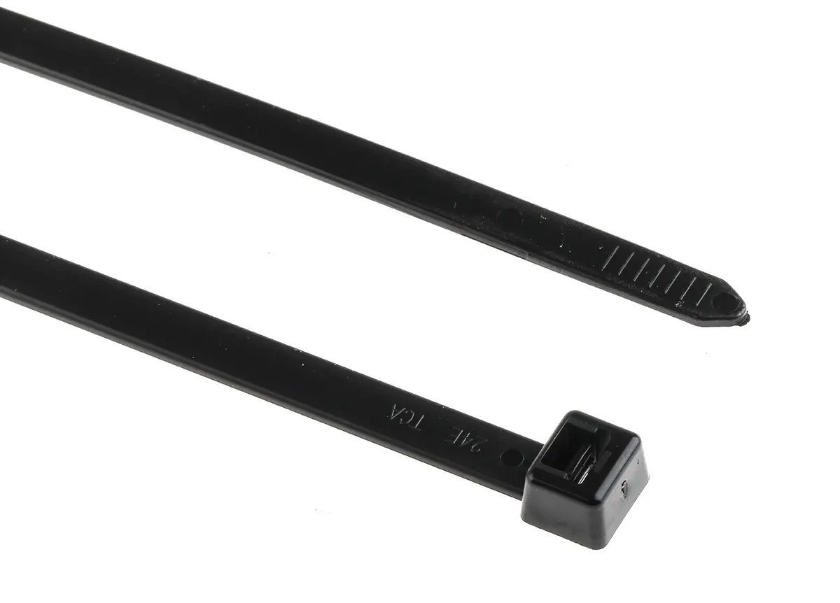 Produktfoto 1 von HellermannTyton T Nylon 6.6 Kabelbinder Nicht lösbar Schwarz 7.6 mm x 460 mm