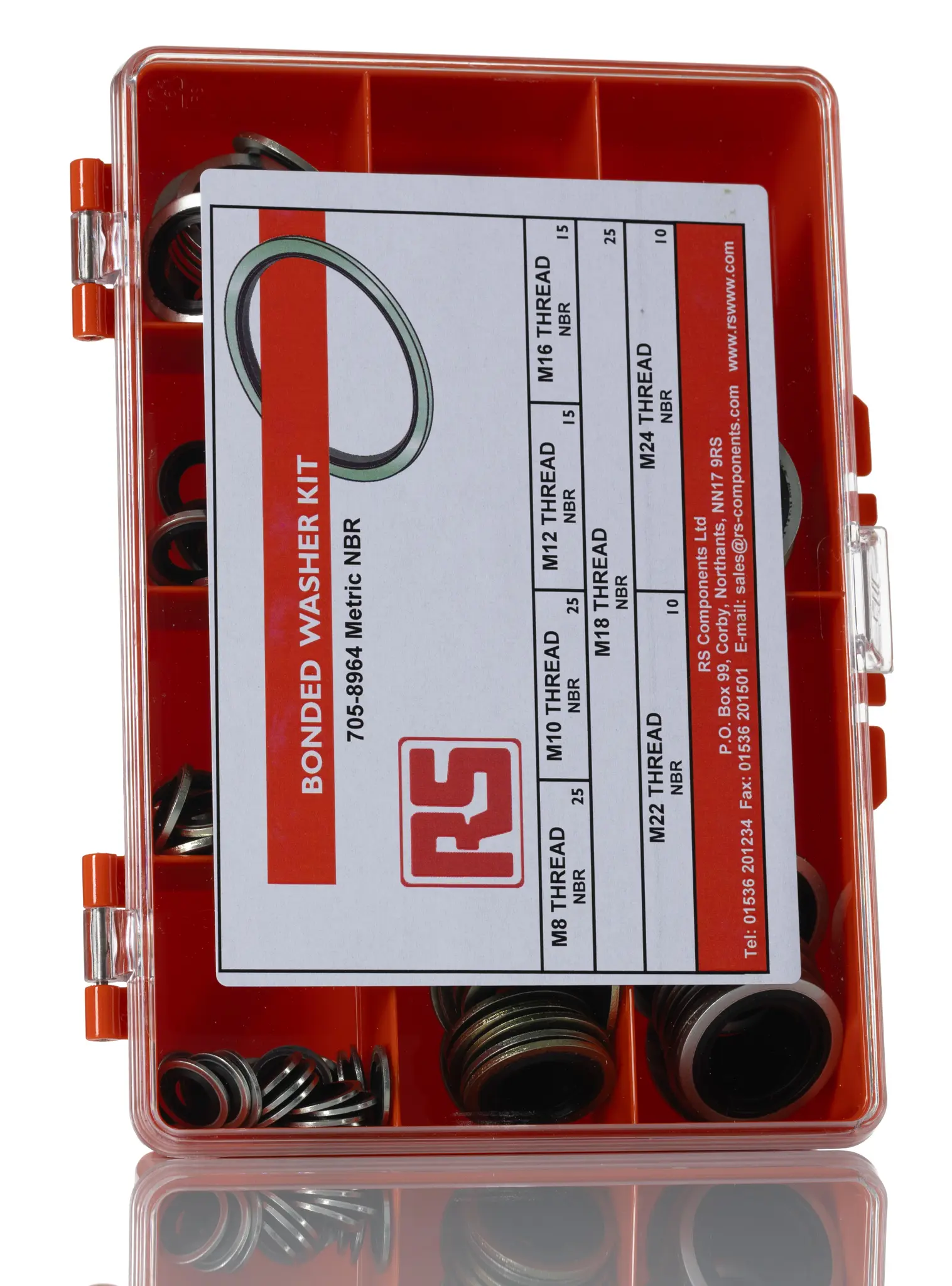 Produktfoto 1 von RS PRO Nitril Unterlegscheiben-Kit