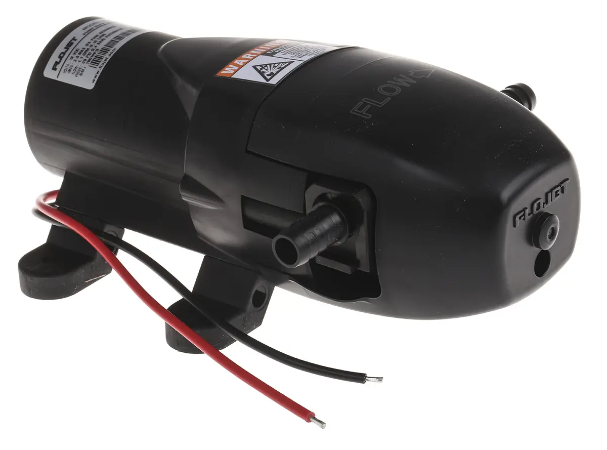 Produktfoto 1 von Xylem Flojet RLF122 Membran Hydropumpen, 12 VDC, Elektrisch, 21m, bis 3.8l/min, max. 2,5 bar 3/8" Schlauchkupplung,