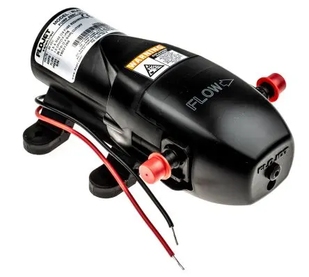 Xylem Flojet RLF222 Membran Hydropumpen, 24V dc, Elektrisch, 25 m, bis 3.8l/min, max. 2.4 bar