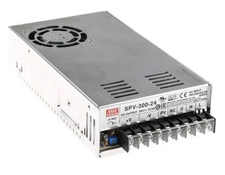 Produktfoto 1 von MEAN WELL SPV-300 Schaltnetzteil 1-Ausg. 24V dc 300 W, Chassis 370 V dc, 264V ac 12.5A