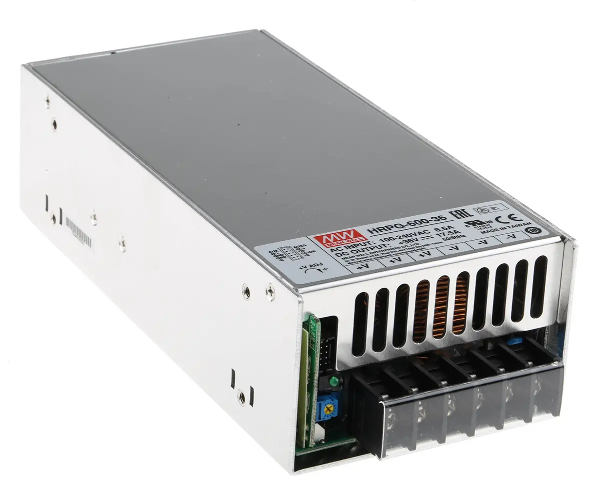 Produktfoto 1 von MEAN WELL HRPG-600 Schaltnetzteil 1 36V dc 630 W, Fahrgestell 370 V dc, 264V ac