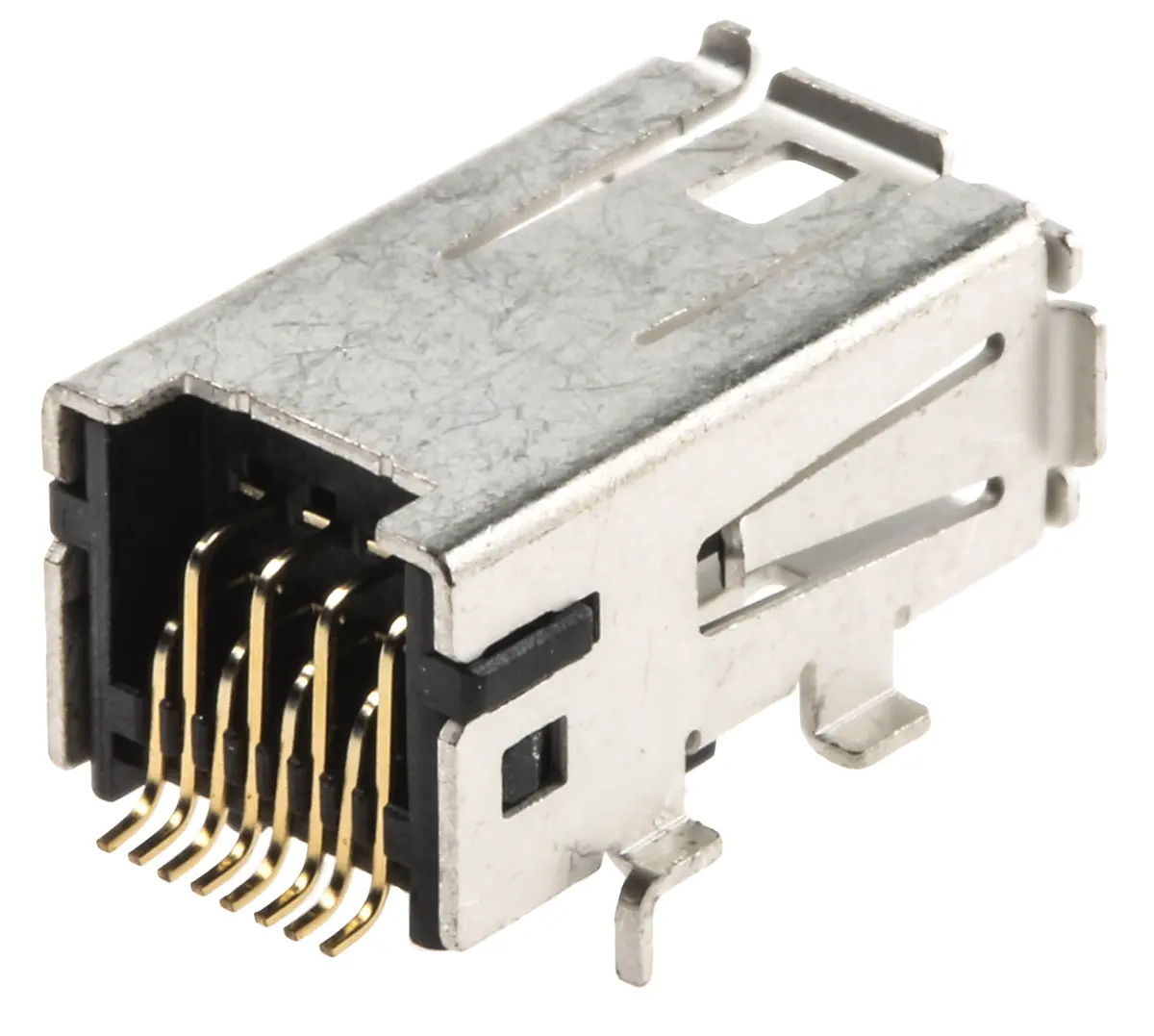 Produktfoto 1 von TE Connectivity Mini-E/A-Steckverbinder, Oberfläche, gewinkelt Buchse Ungeschirmt
