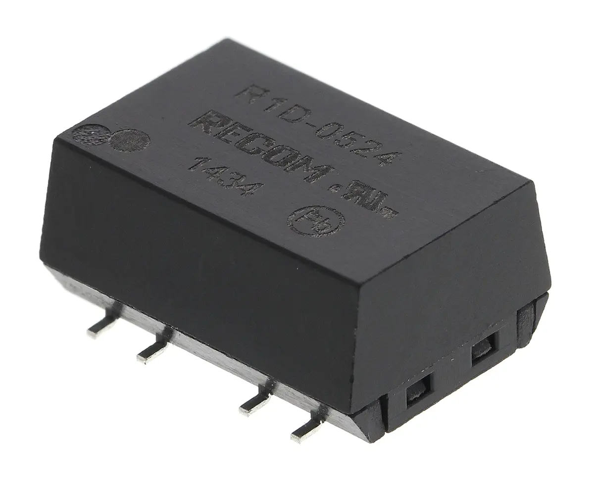Produktfoto 1 von Recom R1D DC/DC Konverter, 24V dc OUT 21 mA Oberfläche 5V dc 1 kV dc 1 W -40 °C 100 °C