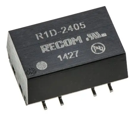 Produktfoto 1 von Recom R1D DC/DC Konverter, 5V dc OUT 100 mA Oberfläche 24V dc 1 kV dc 1 W -40 °C 100 °C