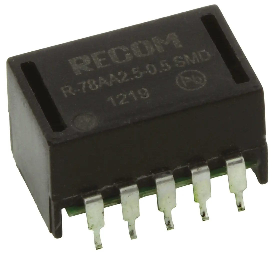 Recom R-78AA-0.5 Schaltregler, Eingang 4.75 → 32V dc / Ausgang 2.5V dc, 1 Ausg., 500mA, Oberflächenmontage