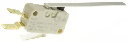 Produktfoto 1 von ZF Mikroschalter Langer Blatthebel-Betätiger Stecker, 1-poliger Umschalter, 250 V ac, 16A IP40 0.88N -40 °C - 85 °C