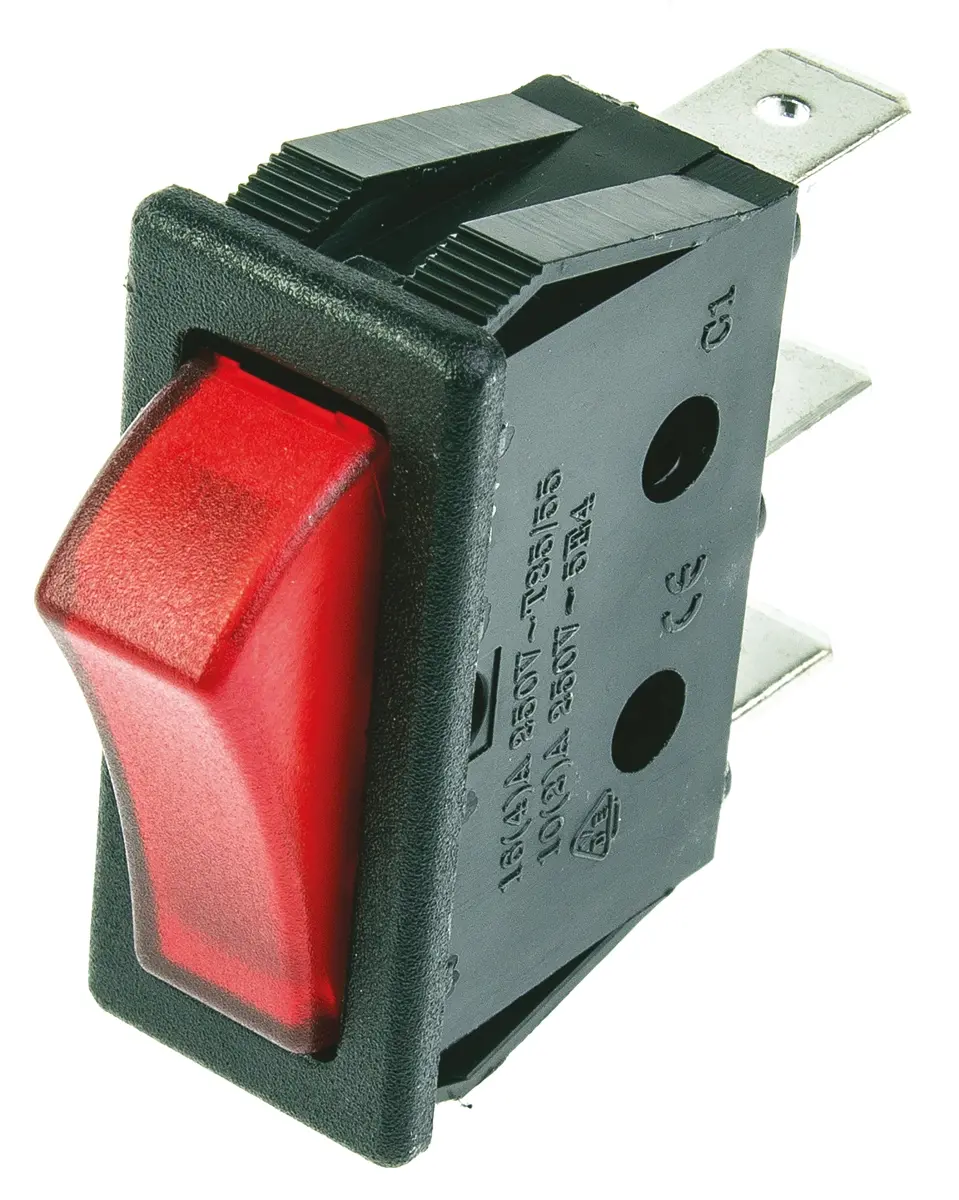 Produktfoto 1 von ZF Panel Kippschalter SPST Aus-Ein Ein-Aus, 16 A Beleuchtet