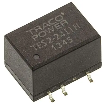 Produktfoto 1 von TRACOPOWER TES 2H DC/DC Konverter, 5V dc OUT 400 mA Oberfläche 5.5V 1.5 kV dc 2 W -40 °C 90 °C