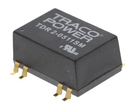 Produktfoto 1 von TRACOPOWER TDR 2SM DC/DC Konverter, 15V OUT 67 mA Oberfläche 18V 1.5 kV dc 2 W -40 °C 85 °C