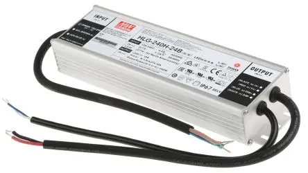 Produktfoto 1 von MEAN WELL LED-Treiber, 240 W 264 V ac, 90 V ac, 127V dc, 373 V dc LED-Treiber 10A, Ausgang 24V 1 bis 10 V, Potenziometer