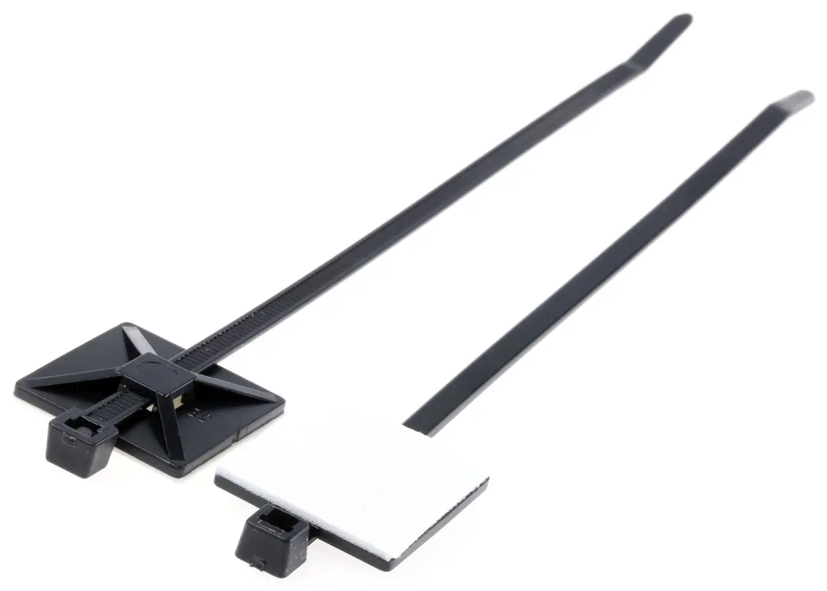 Produktfoto 1 von HellermannTyton Nylon 6.6 Kabelbinder Baugruppe Schwarz 5.4 mm x 200 mm