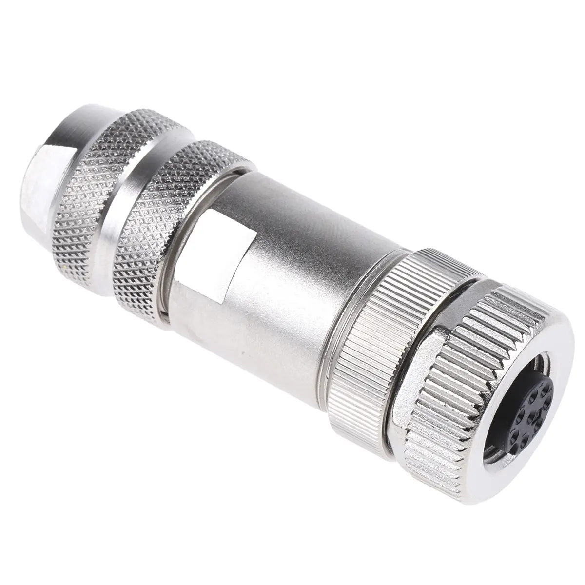 Produktfoto 1 von binder 713 12 mm M12 Rundsteckverbinder Stecker 8-polig Buchse 2A Kabel IP40