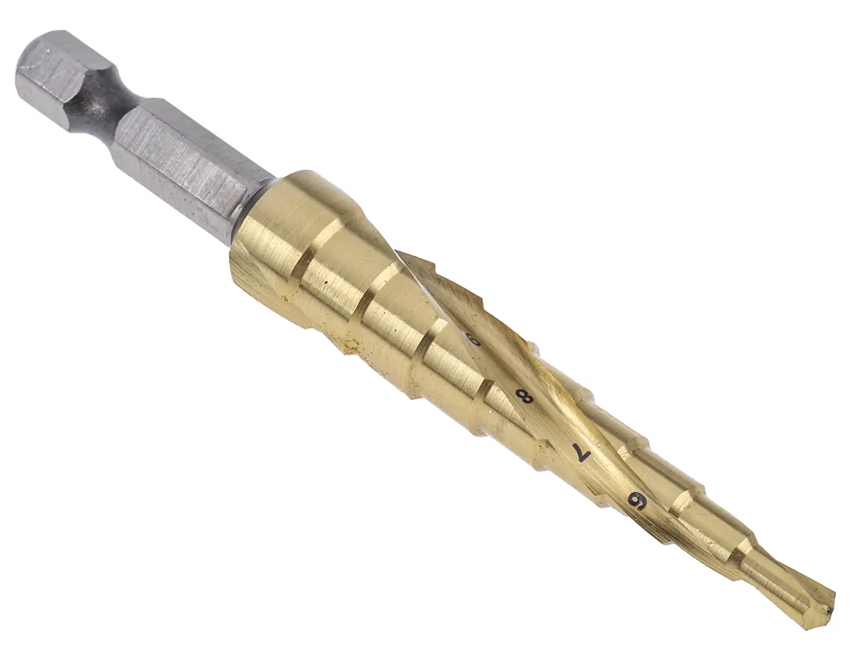 Produktfoto 1 von DeWALT HSS Stufenbohrer 9-stufig, 6mm → 12mm