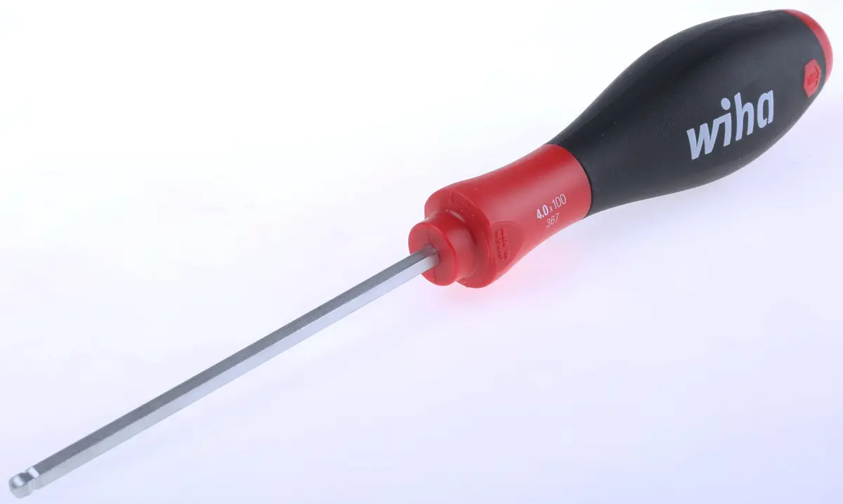 Produktfoto 1 von Wiha 4 mm Sechskant, Chrom Vanadium Stahl, 211 mm / Klinge 100 mm