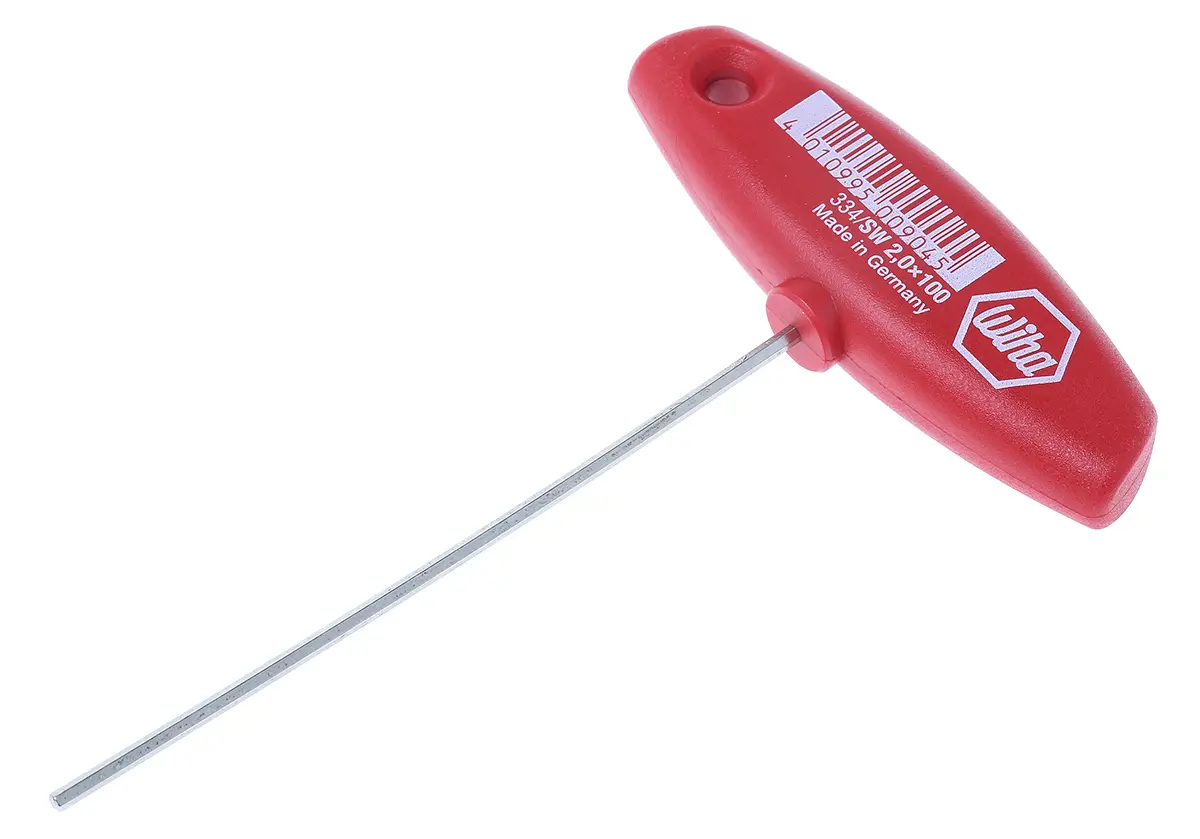 Produktfoto 1 von Wiha metrisch  Innensechskant-Schlüssel 2mm T-Griff lang