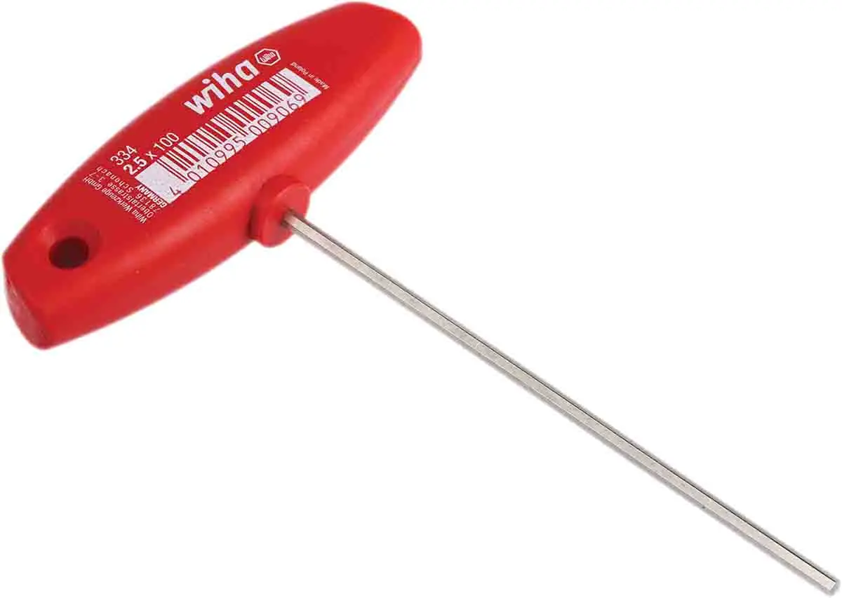 Produktfoto 1 von Wiha metrisch  Innensechskant-Schlüssel 2.5mm T-Griff lang