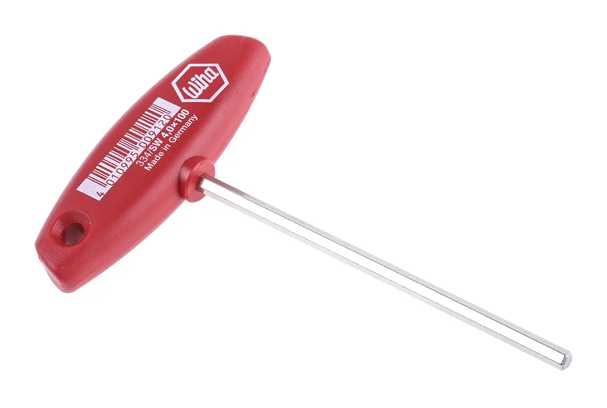 Produktfoto 1 von Wiha metrisch  Innensechskant-Schlüssel 4mm T-Griff lang