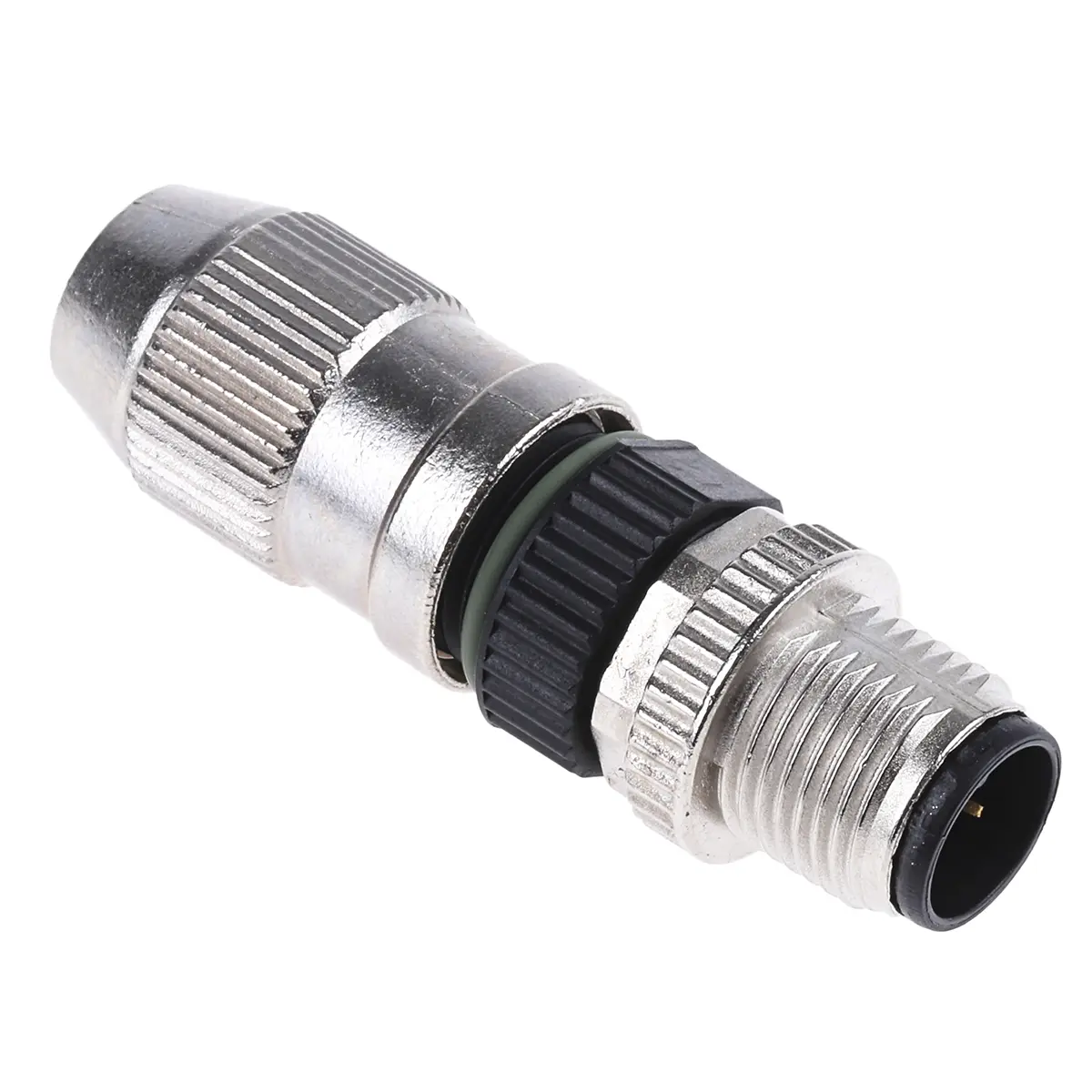 Produktfoto 1 von HARTING Harax M12 M12 M12 Rundsteckverbinder Stecker 4-polig Stecker 4A Kabel IP65, IP40