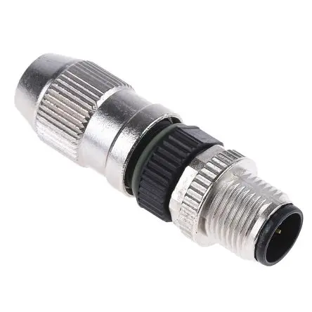 Produktfoto 1 von HARTING Circular Connectors M12 M12 M12 Rundsteckverbinder Stecker 4-polig Stecker 4A Kabel IP65, IP67