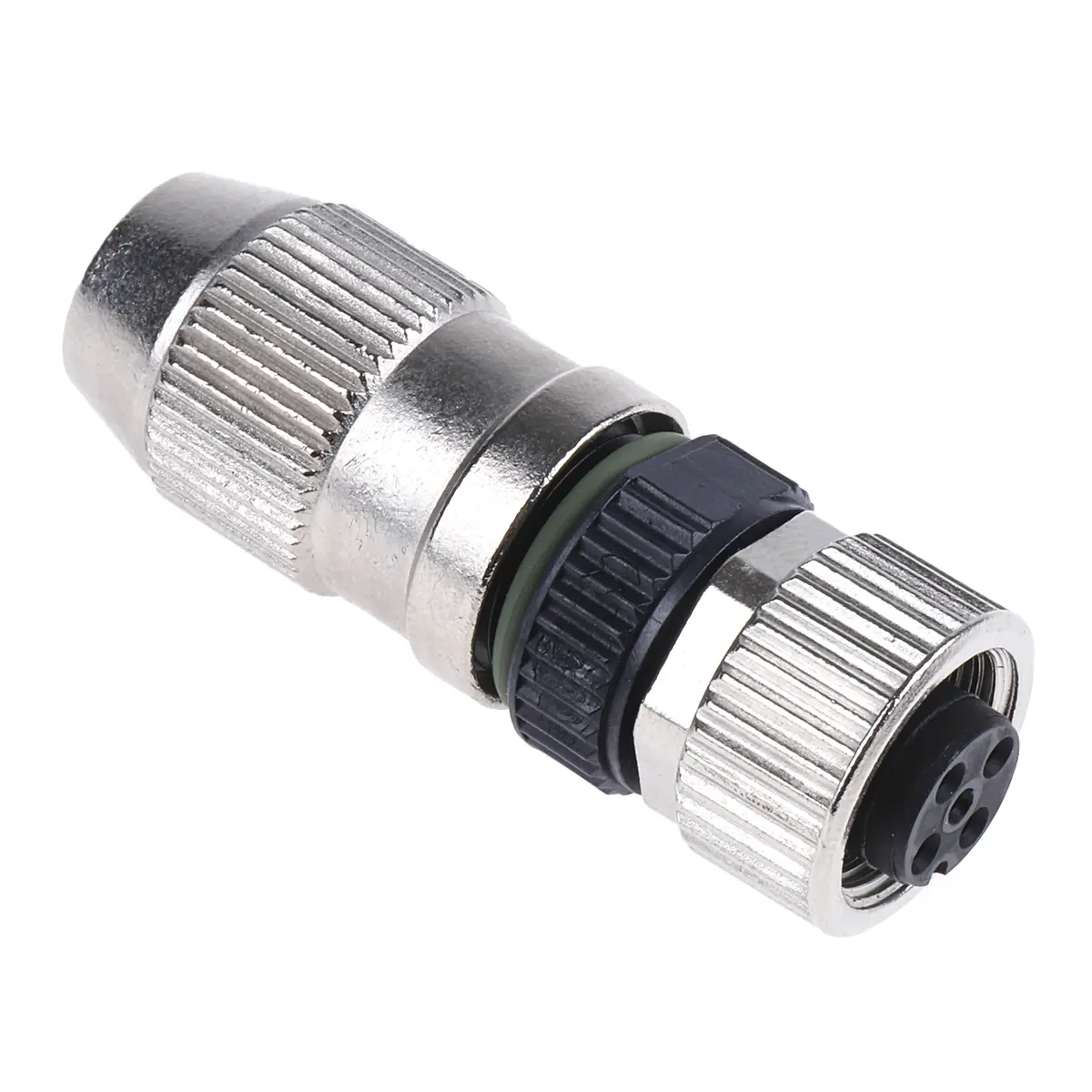 Produktfoto 1 von HARTING Harax M12 M12 M12 Rundsteckverbinder Buchse 4-polig Buchse 4A Kabel IP65, IP40