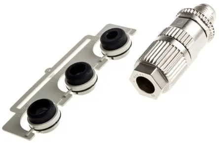 Produktfoto 1 von HARTING Harax M12 19.5 mm M12 Rundsteckverbinder Stecker 4-polig Stecker 4A Kabel IP65, IP67