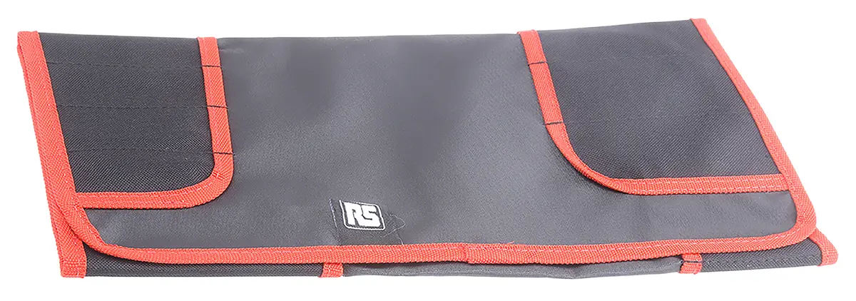 Produktfoto 1 von RS PRO Werkzeugrolle, 420D Polyester, 580 mm x 380 mm, Schwarz