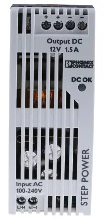 Produktfoto 1 von Phoenix Contact STEP POWER DIN-Schienen Netzteil Geschalteter Modus 264V ac AC / 1.5 A 12V dc DC 18 W