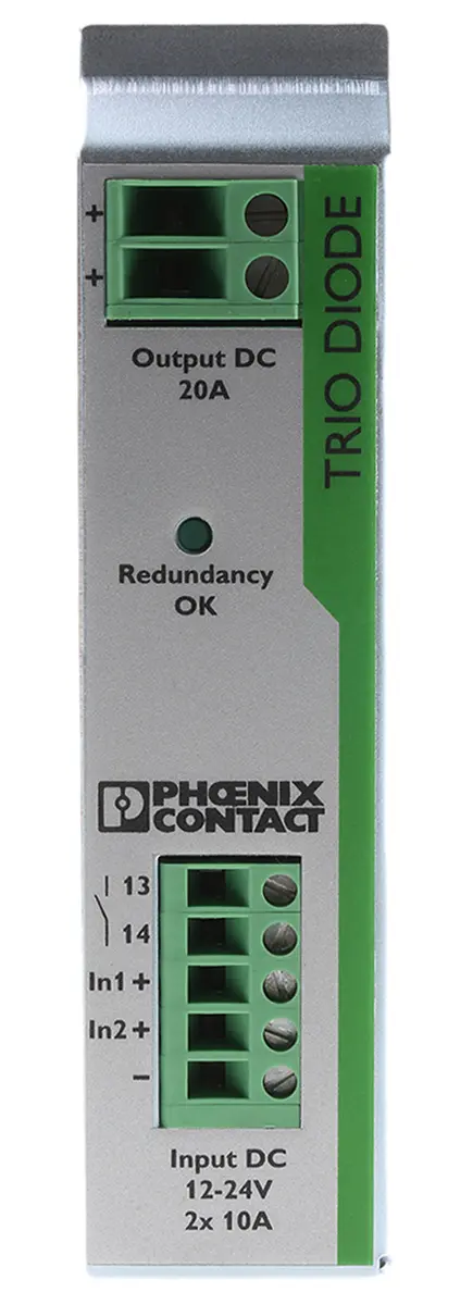Produktfoto 1 von Phoenix Contact TRIO-DIODE/12-24DC/2X10/1X20 Redundanzmodul