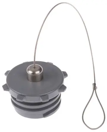 Bulgin EXP Buchse Staubkappe aus Nitril, Vernickelt, Polyester, Silikon, Massives Messing, Polycarbonat, IP68 Nickel