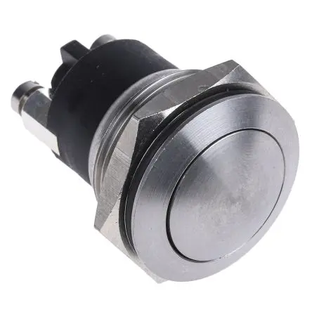 Produktfoto 1 von Bulgin MP0037 Druckschalter Tastend Panel Ø 19.2 mm, SPST / 1A 50 V dc 50 V ac, IP68