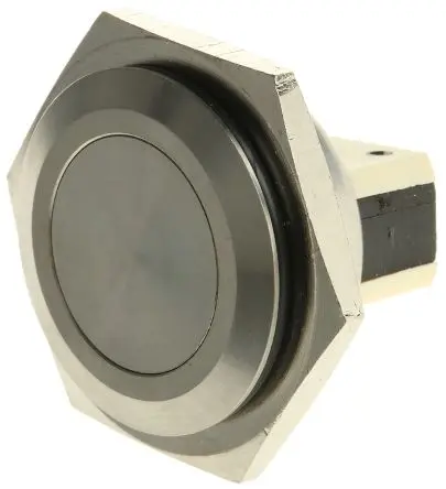 Produktfoto 1 von Bulgin Druckschalter Tastend Panel Ø 25.8 mm, SPST / 5A 250 V ac, IP66