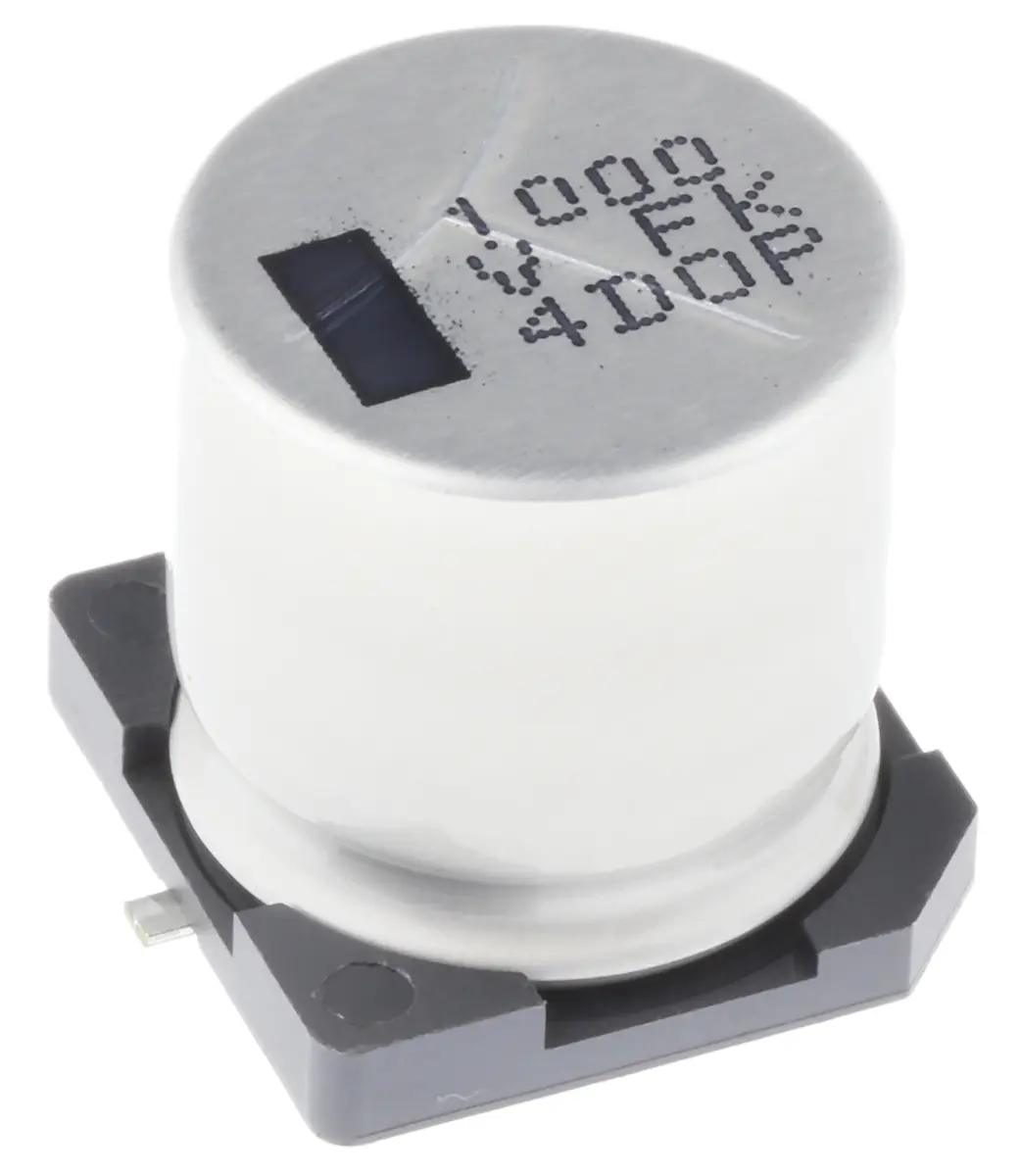 Produktfoto 1 von Panasonic Oberfläche Kondensator 1000 μF Lot 20 % / 35V dc 0125, Ø 16 mm x 16.5 mm x 19 mm, 105 °C