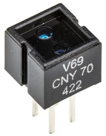 Produktfoto 1 von Vishay CNY70 Reflexionslichtschranke 0.5mm Peak Abstand Fototransistor-Ausgang, 4-Pin 1-Kanal Drahtanschluss