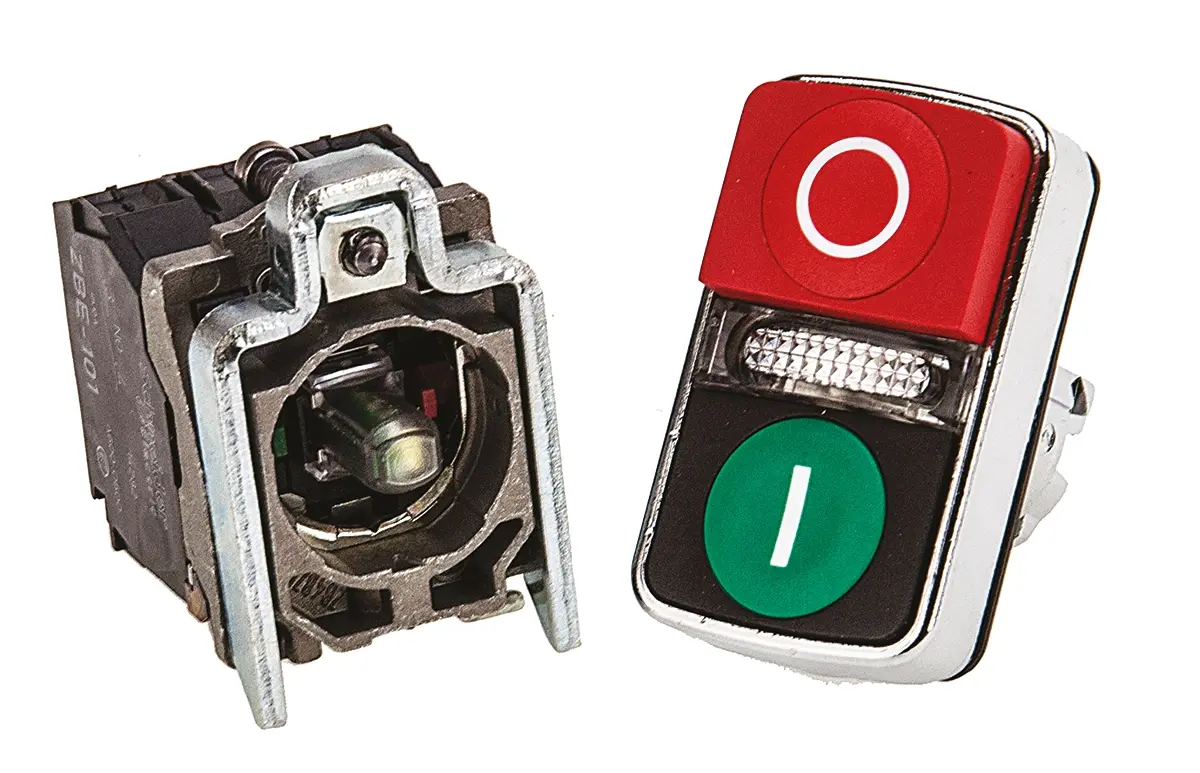 Produktfoto 1 von Schneider Electric Harmony XB4 Drucktaster Weiß beleuchtet Federrückstellung Tafelmontage, 1-poliger Umschalter 600V /