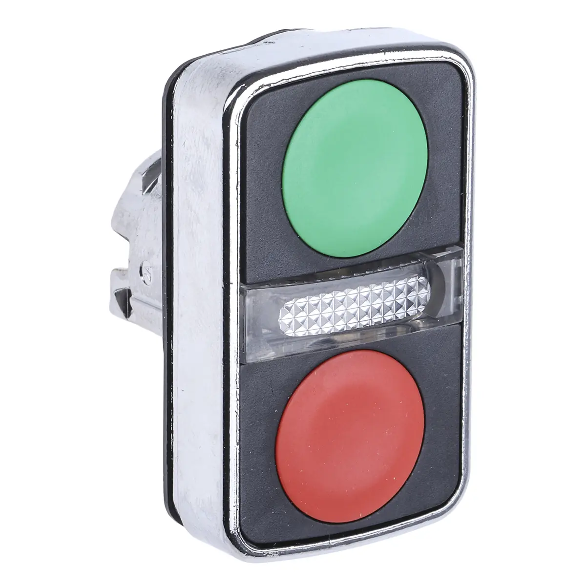 Produktfoto 1 von Schneider Electric Harmony Drucktastenkopf Ø 22 mm, Rot, Grün Federrückstellung Rund Rechteckig Metall, IP66