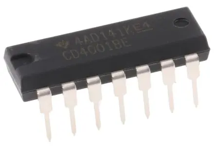 Produktfoto 1 von Texas Instruments Logikgatter, 4-Elem., NOR, 4000, Puffer, 4.2 mA, 14-Pin, PDIP, 2
