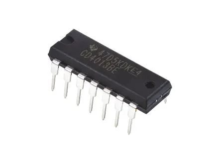 Produktfoto 1 von Texas Instruments IC Flip-Flop 2, 4000, Einseitig, PDIP, 14-Pin