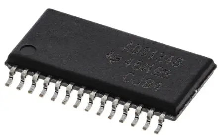 Produktfoto 1 von Texas Instruments 24 bit ADC 8, 2 ksps TSSOP, 28-Pin