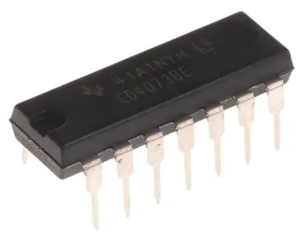 Produktfoto 1 von Texas Instruments Logikgatter, 3-Elem., UND, 4000, 4.2 mA, 14-Pin, PDIP, 3