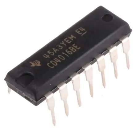 Produktfoto 1 von Texas Instruments Analoger Schalter, 14-Pin 4, PDIP, CMOS, 18V- bipolar, 5 V- bipolar