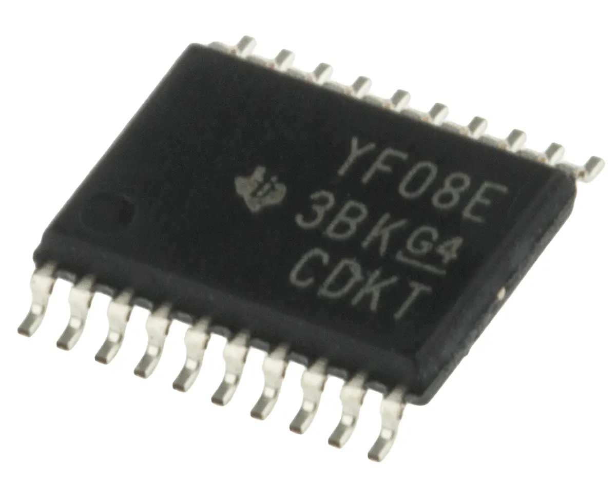 Produktfoto 1 von Texas Instruments Spannungspegelwandler Übertrager Spannungsüberwachung 12 ns Oberfläche 4 /Chip 20-Pin TSSOP