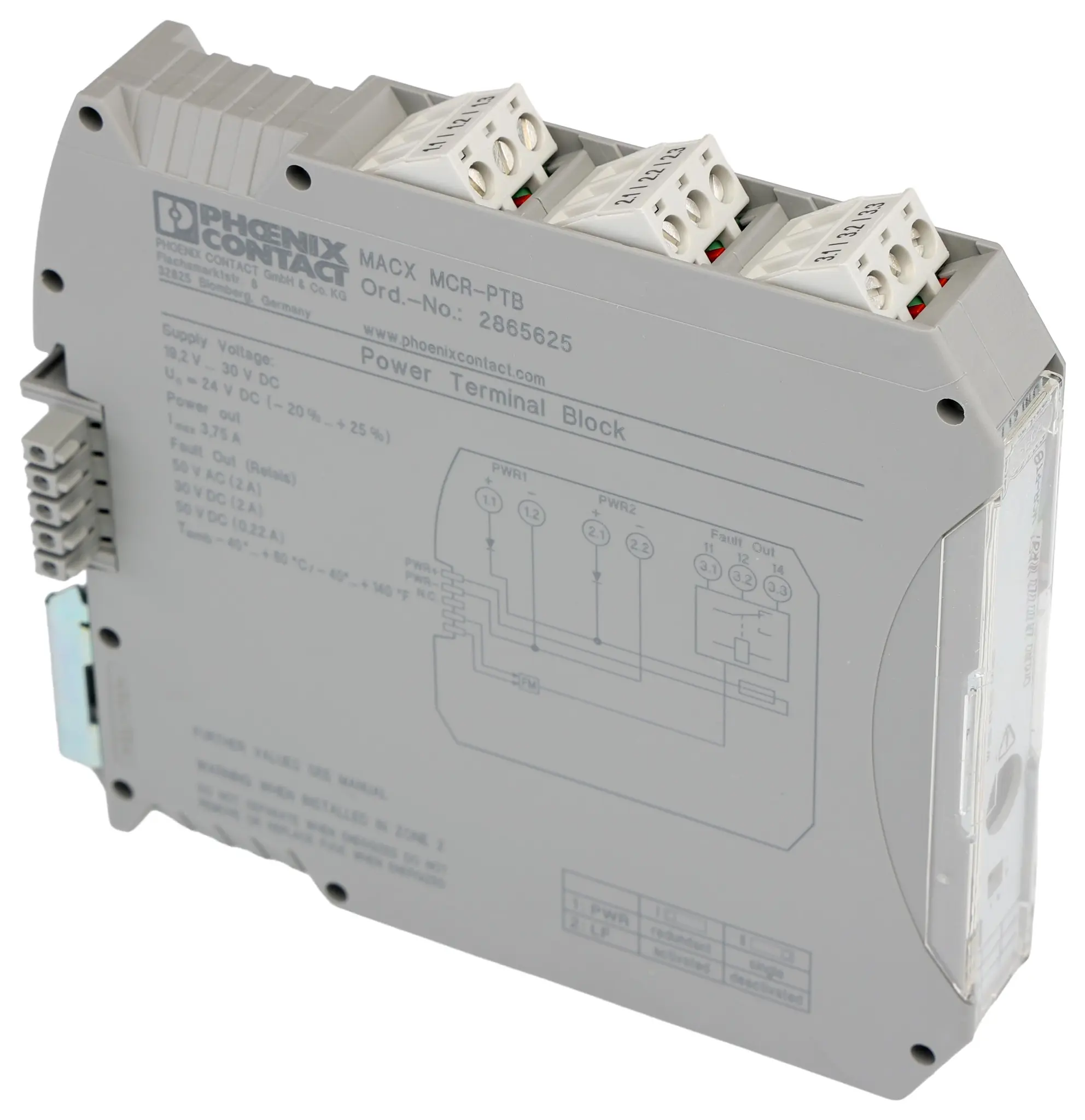 Produktfoto 1 von Phoenix Contact Trennbarriere 1-kanalig 19.2/30 V dc ATEX