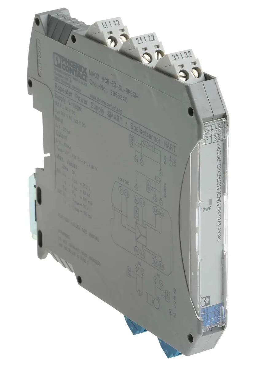 Produktfoto 1 von Phoenix Contact Trennbarriere 1-kanalig Analog 19.2/30 V dc ATEX